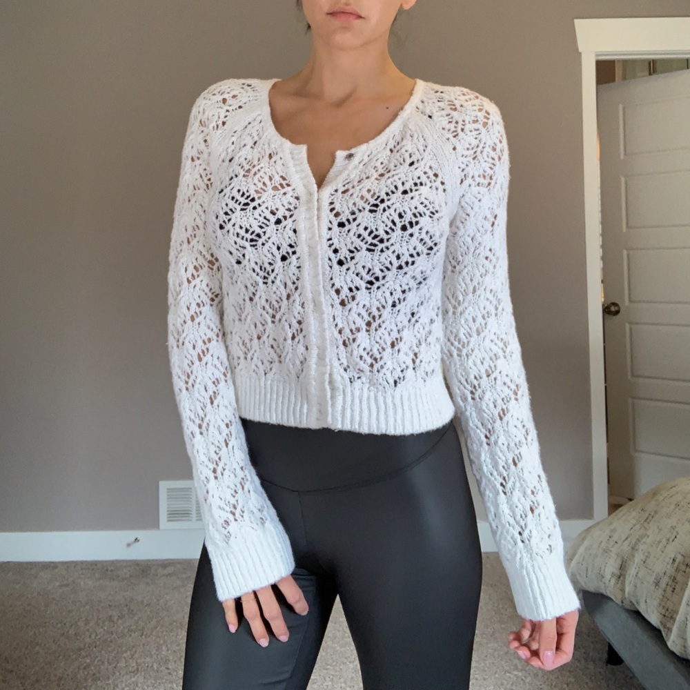 Free People button up cardigan